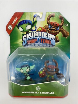 SKYLANDERS Trap Team WHISPER ELF & BARKLEY Minis Action Figures NEW Open Box