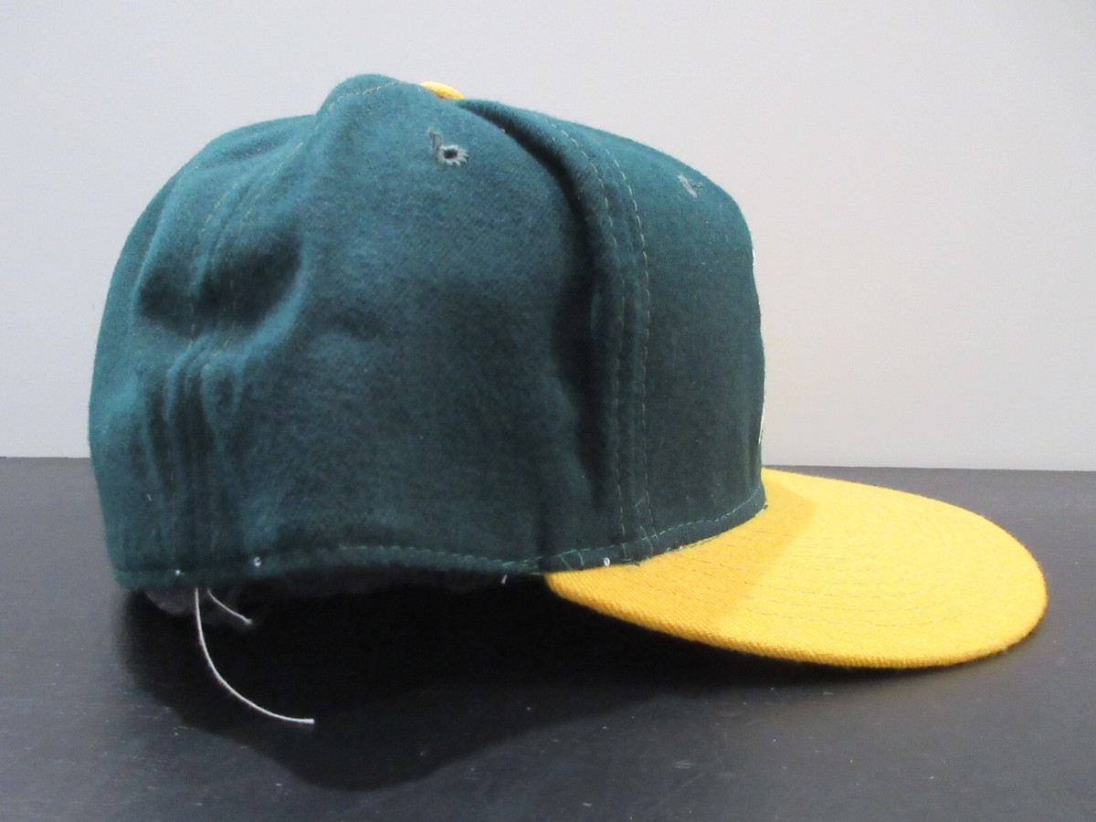 VINTAGE Oakland Athletics A's Hat Cap Fitted Men 7 3/4 Green