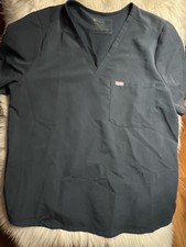 Figs Scrub Top Women's XXL Technical Collection blue 1 top pocket