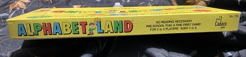 Alphabet Land Board Game Pre-School Kids Cadaco 1984 Pre-K Learning SEALED VTG - Picture 9 of 24