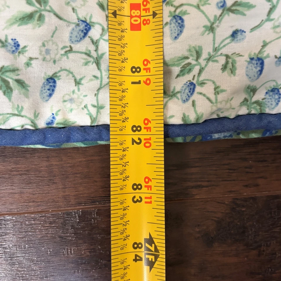 Edredón de Colección Laura Ashley Bramble Berry Verde Floral DOBLE Falsa Reversible EE. UU. Foto 4 de 4