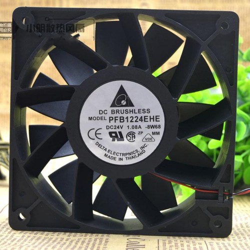 DELTA PFB1224EHE 12CM 12038 24V 1.08A Large Air Volume Industrial Cooling Fan - Picture 2 of 5