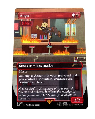 MTG Anger 1637 Borderless Fallout Secret Lair