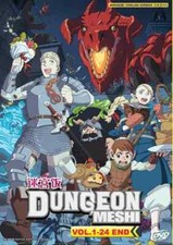 Dungeon Meshi / Delicious in Dungeon Vol.1-24 End  DVD with English Dubbed