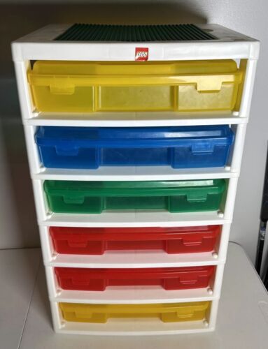 Lego IRIS 6 Drawer Tower Building Block Storage Container Bin Organizer - Picture 1 of 8