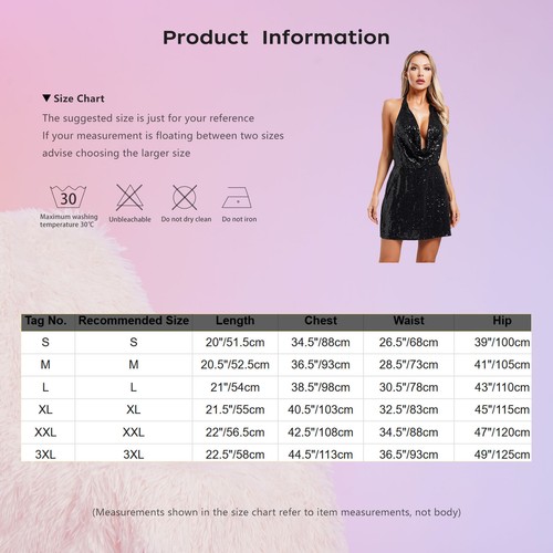 Womens Partydress Glitter Dresses Sequins Minidress Slim Fit Clubwear Evening - Picture 35 of 82