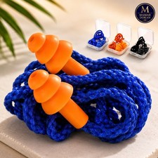 Corded Ear Plugs Soft Silicone Reusable Earplugs Noise Cancelling Safe Hearing