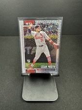 2026 Topps Series 1 Celebration Cesar Prieto #95 Confetti Parallel RC Cardinals
