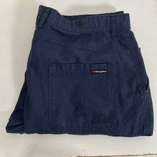 King Gee Mens FR Utility Shield Tec PPE 2 Taped Work Pants Size 102 R Good Worn