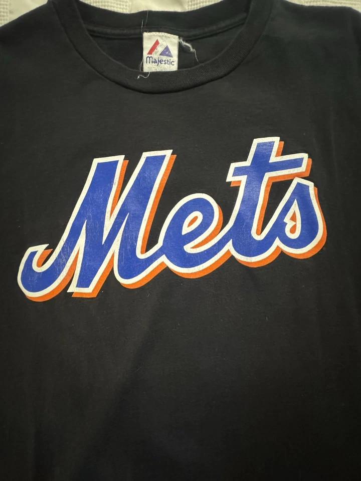 Vintage Majestic NY Mets David Wright MLB Baseball T Shirt Size XL - Image 2 of 4