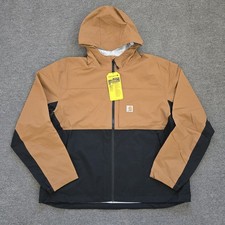 Carhartt Men's 2XL Storm Defender Relaxed Fit Lightweight Packable Rain Jacket