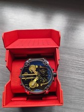 Diesel Mr Daddy 2.0 DZ7428 Men's Watch Black Yellow Strap Boxed