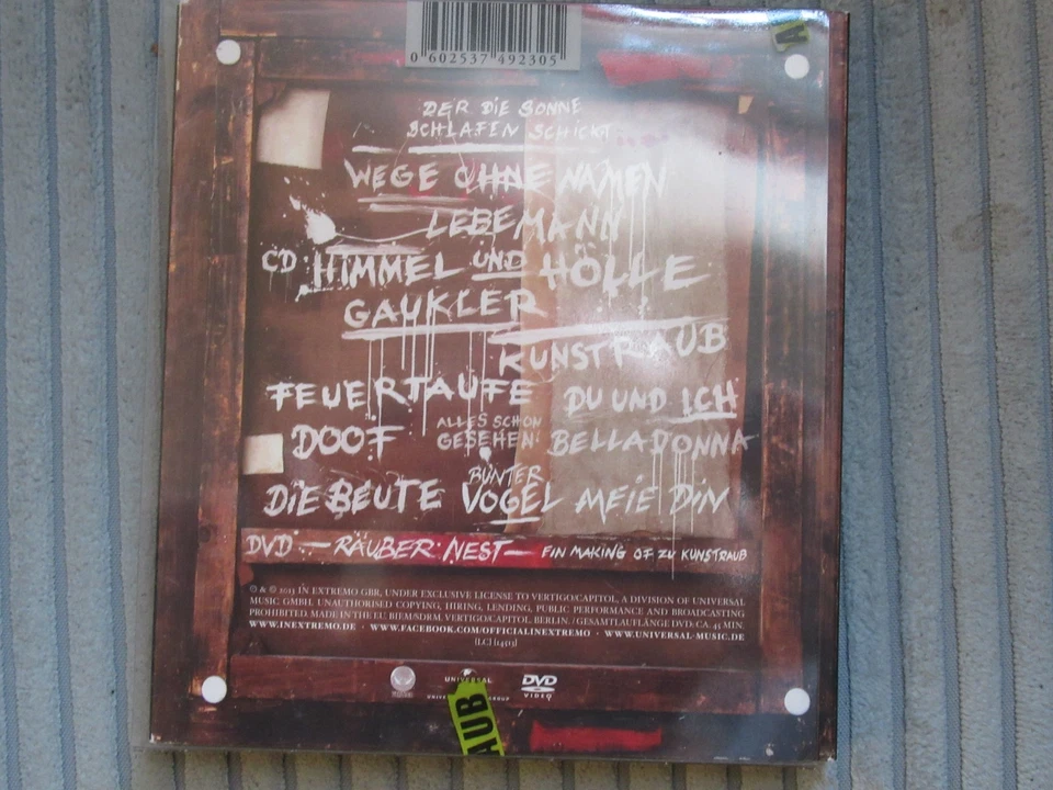 IN EXTREMO - KUNSTRAUB (Special Edition CD + DVD) - Bild 2 von 2