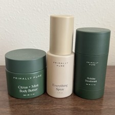 Primally Pure Holiday Set Citrus Mint Body Butter Everything Spray Deodorant