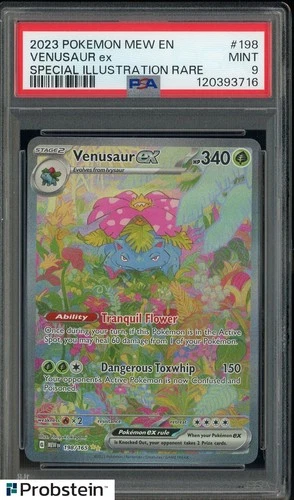2023 Pokemon Mew En #198 Venusaur ex Special Illustration Rare PSA 9 MINT