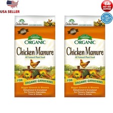 Organic Chicken Manure Fertilizer 25lb Natural Flowers Vegetables Trees Shrubs 2.84 per gallon