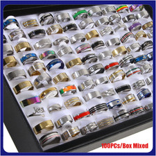 Wholesale 100pcs Mixed Rings Lot Bulk Finger ...