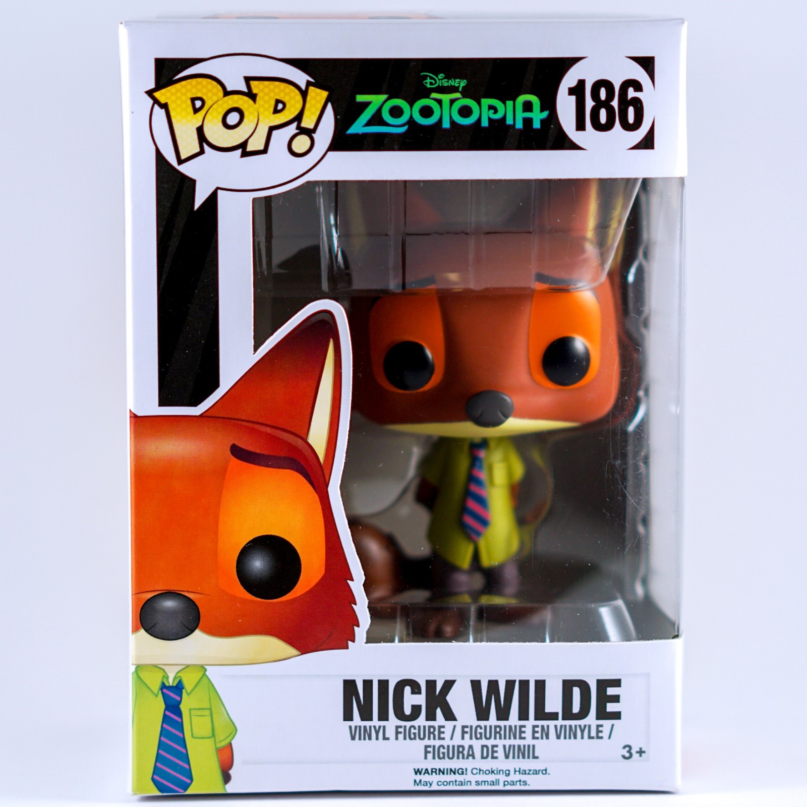 *Clean* 2016 Funko Pop Disney 186 Zootopia Nick Wilde Vinyl Figure *Read*