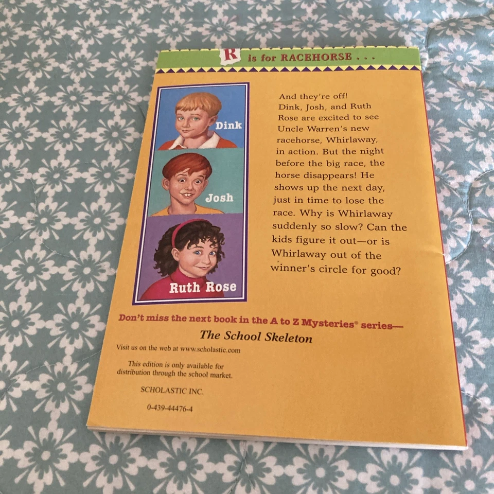 A To Z Mysteries The Runaway Racehorse by Ron Roy 2002 Paperback Scholastic - Image 2 of 4