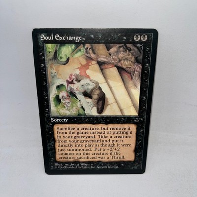 Soul Exchange Uncommon Fallen Empires Magic: The Gathering Moderately Played