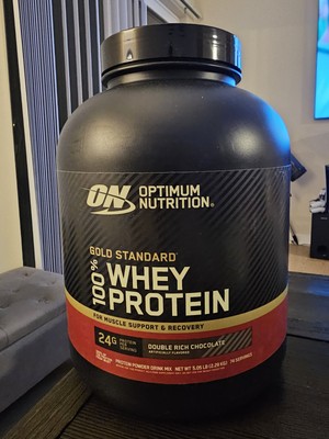Optimum Nutrition (Double Rich Chocolate) Gold Standard 100% Whey  Protein 5LB