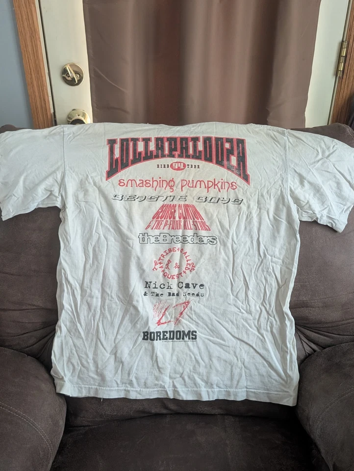 Camiseta Lollapalooza 1994 ORIGINAL Talla XL Puntada Única Años 90 De Colección Ninja Robot Foto 4 de 4