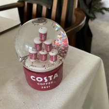 Costa Coffee 2021 Exclusive Mugs Cups Glitter Snow Globe