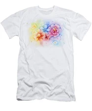 Flower Power Watercolor T-Shirt S-2XL Fast Shipping