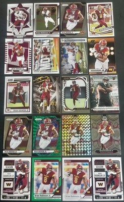 Brian Robinson Jr 20 Card Lot Commanders, 5 Rookies, Silver Mosaic, Green Wave