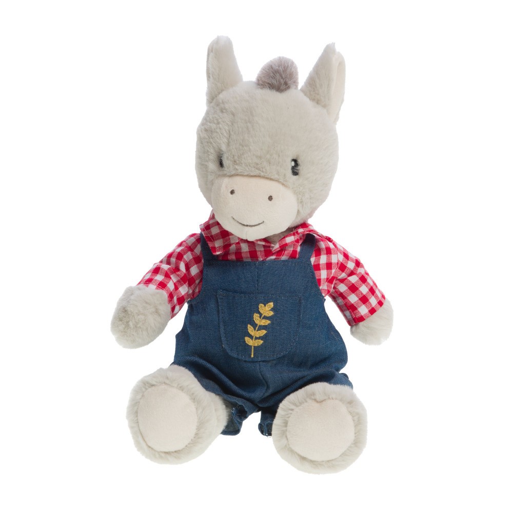 Petit âne Estéban peluche décorative en tissu doux pour chambre enfant
