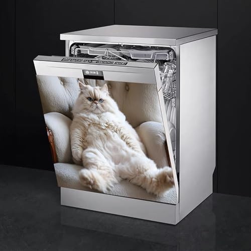 Dishwasher & Refrigerator Magnetic Sticker Cover Panel Decal - 23"x26" Cat - Bild 6 von 7