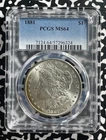 1881 U.S. $1 Morgan Dollar PCGS MS64 Lot#G616 Silver! Choice UNC!