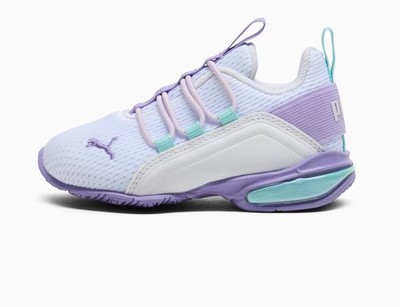 Puma White and Purple Sneakers