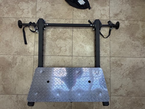 Leg press attachment for a squat rack