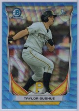 2014 Bowman Chrome Draft Blue Wave Refractor #CDP118 Taylor Gushue