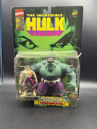 1996 Toy Biz Incredible Hulk SAVAGE HULK Transforming Figure NIB Vintage Marvel