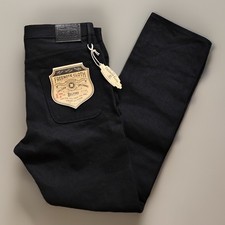 Freenote Cloth Belford Straight 17oz Black Sl...