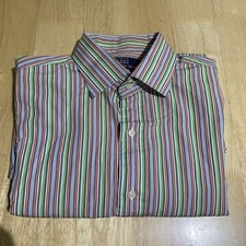 POLO Ralph Lauren VTG 90s Y2k Shirt Mens 16.5 /L Stripe Regent Classic