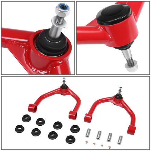 2Pcs Red Front Upper Control Arms for 04-24 Infiniti QX56/80 Nissan Armada Titan - Picture 5 of 5