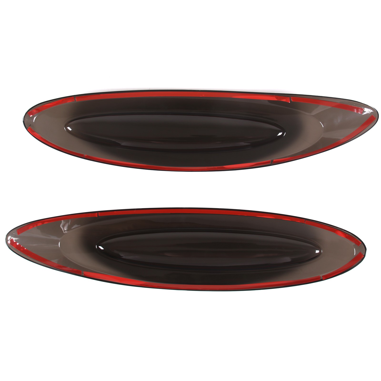 Smoked Black Gray ABS Taillight Cover Trim For Bentley Bentayga 2021-2023 US