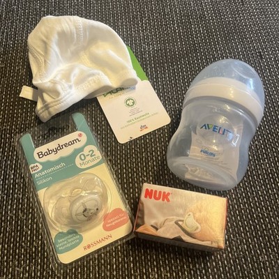 Avent Flasche, NUK Schnuller, Babyschnuller