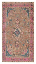 Vintage Oriental Hand-Knotted Carpet 3'5" x 6'7" Traditional Wool Area Rug