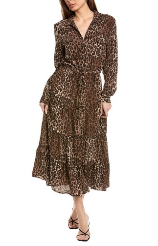 JOHNNY WAS Western Tier Midi Dress NWT$550 Size S