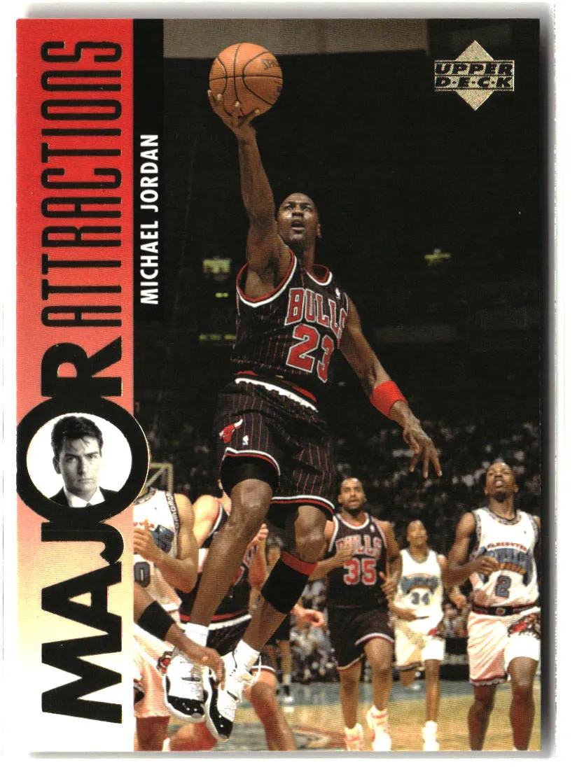 Michael Jordan / Charlie Sheen MA 1995-96 Upper Deck #339