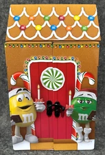 M&Ms MARS 10.5” Gingerbread House Christmas Tin 2015 M&M Limited Edition