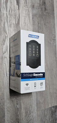 Schlage BE489WBCAM716 Encode Smart WiFi Deadbolt - Aged Bronze Camelot Trim BNIB