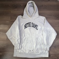Champion Notre Dame Crewneck 1990s Vintage Reverse Weave Size XL, Made in USA