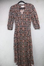 Knox Rose 3/4 Puff Sleeve Wrap Maxi Dress-Size XS-BOHO-Hippie-Prairie-Whimsigoth