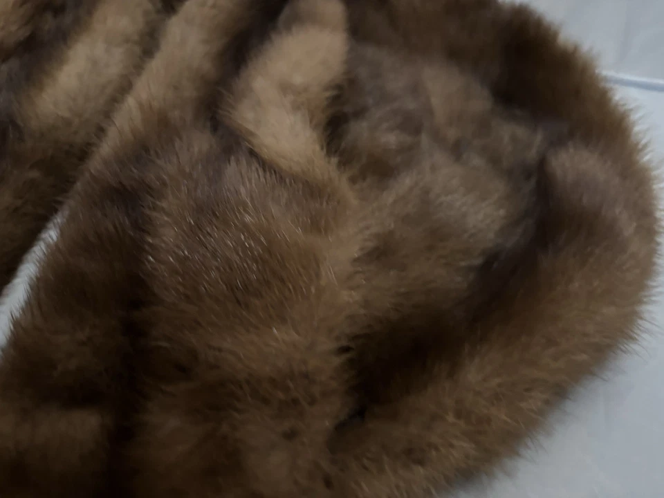 Blonde Mink Or Sable Fur Stole Wrap Scarf Collar Tie Adjustable Vtg Euc 1940s 50 - Image 4 of 4