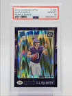J.J. MCCARTHY 2024 DONRUSS OPTIC RATED ROOKIE PURPLE SHOCK B RC PSA 10 Q0004